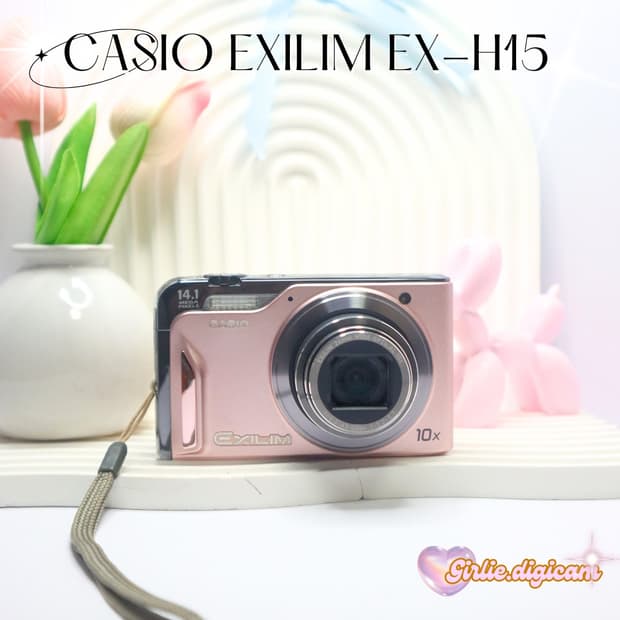 츄디카+베이비핑크!) 카시오 엑슬림 EX-H15