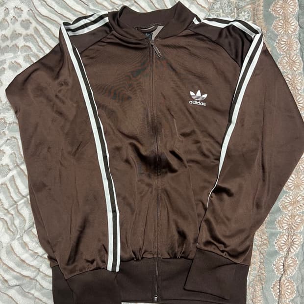 아디다스 슈퍼스타 져지 브라운