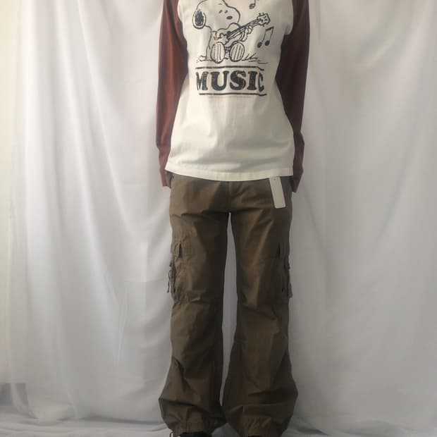 Snoopy printing raglan sleeve