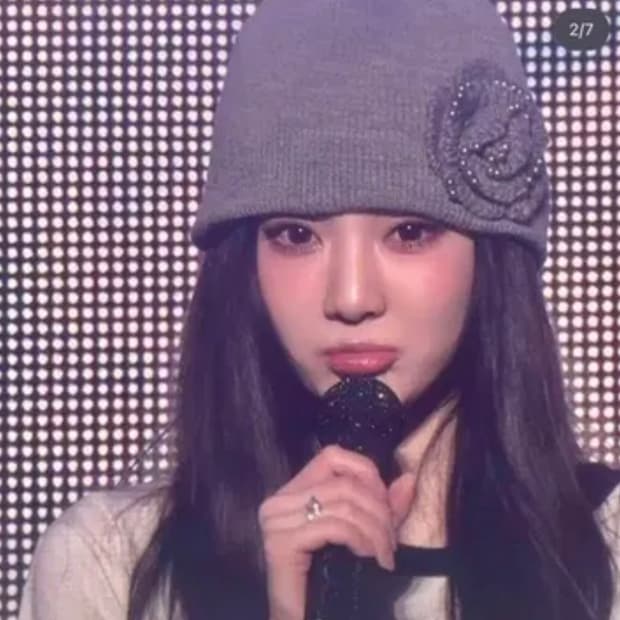 PEARL CORSAGE BEANIE 셋업이엑스이 비니