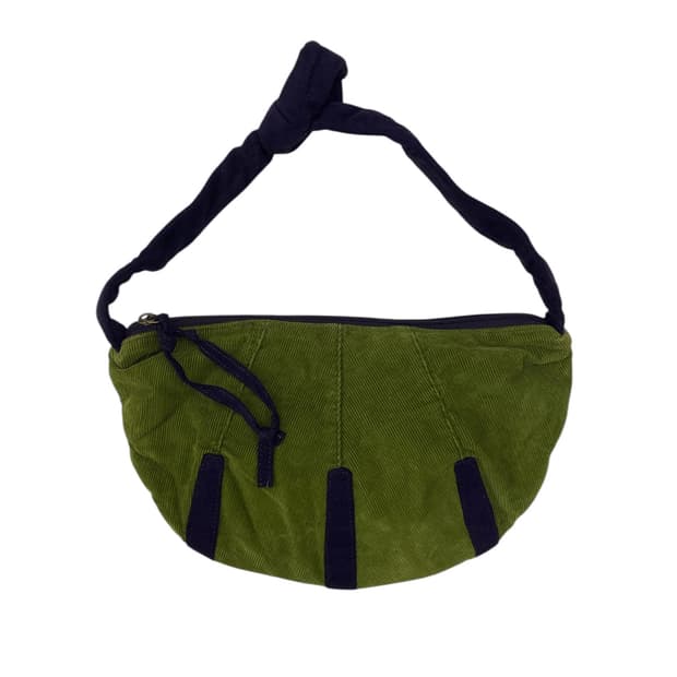vintage qua y2k 코듀로이 그린 숄더백