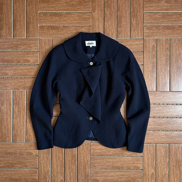 80-90‘s Jin abe paris drape wool jacket