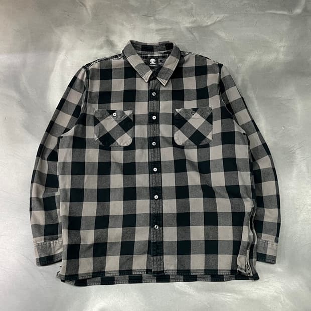  팀버랜드 x 소프넷 레터링 체크 셔츠 y15659