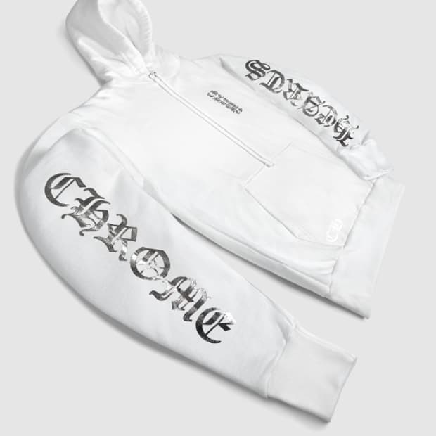 [L] 크롬하츠 호일 프린팅 후드 Chrome Hearts foil