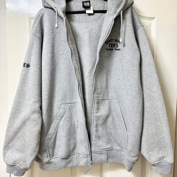 88 eighty eight 기모 집업 스웻 후디 새제품 미국산