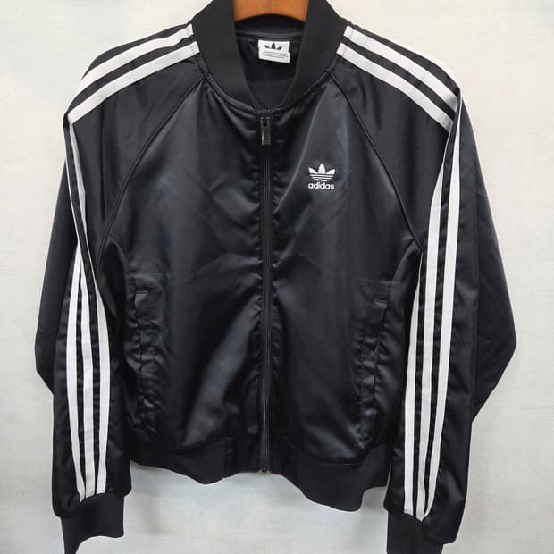 아디다스 삼선 루즈 블루종 트랙자켓 s