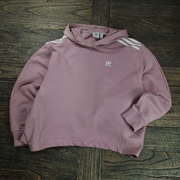 [아디다스] 불꽃 로고 자수 오버사이즈 후드티 M18862