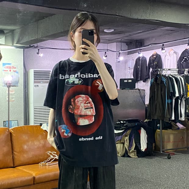 라디오헤드 월드투어 반팔티 B2078