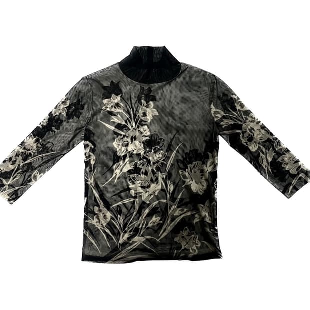 빈티지 리버시블 메쉬 7부 티