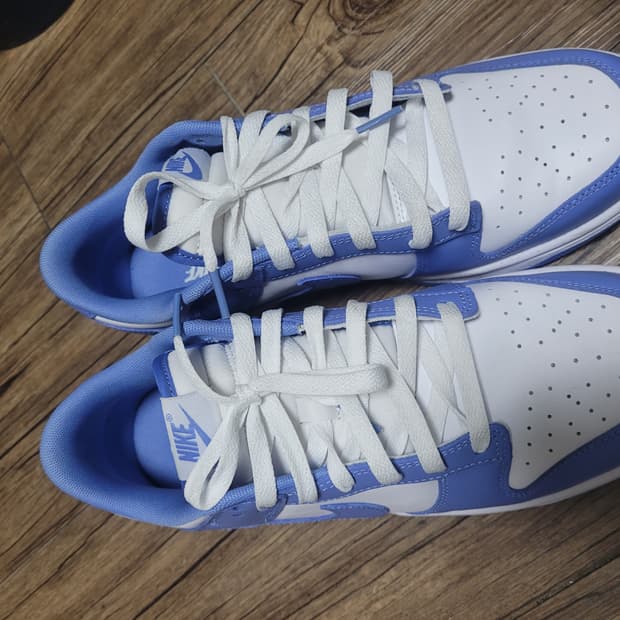 나이키 덩크로우 레트로화이트 폴라 블루