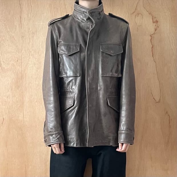 유나이티드애로우즈 m65 카우레더 자켓