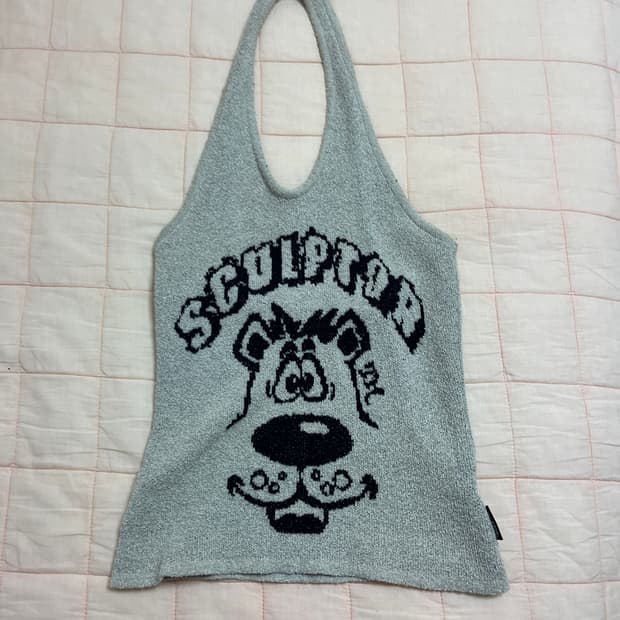 스컬프터 테리 그레이 홀터넥