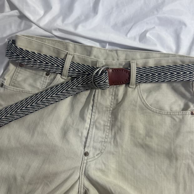 J crew 헤링본 웨빙 벨트
