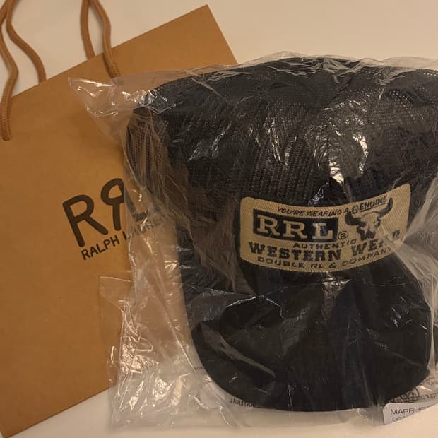 RRL 랄프로렌 블랙 트러커캡 새제품 판매합니다.