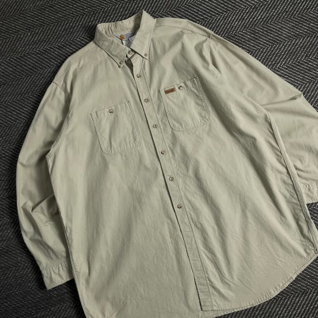 칼하트 USA 오리지날 박시핏 패치로고 박시핏 워크 셔츠y 3394