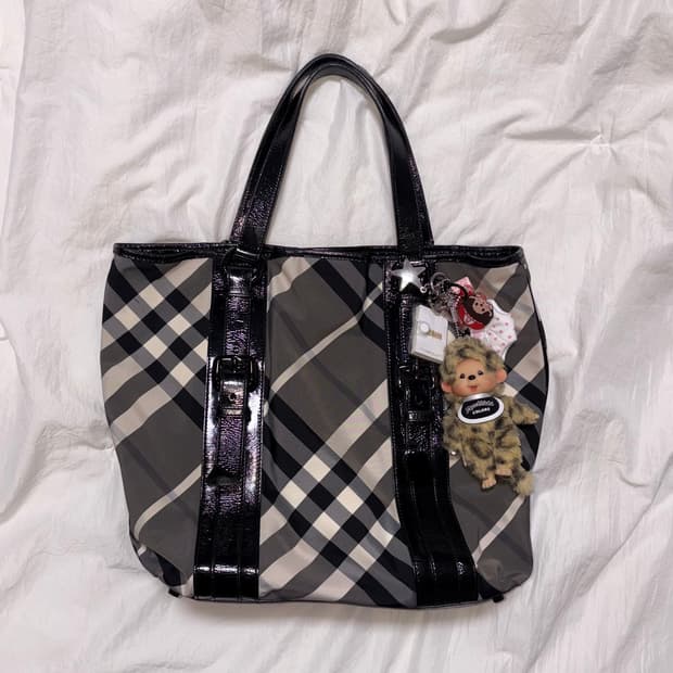 Burberry check shoulder bag