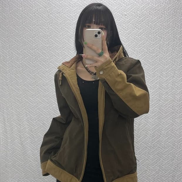 펜들턴 컨트리 빈티지 레트로 후드 헌팅 워크 자켓 M C09200