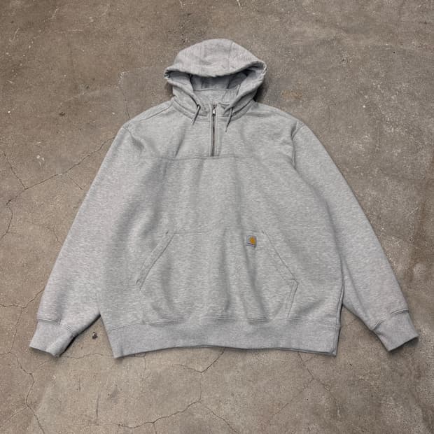 칼하트 레인디펜더 루즈핏 1/4 집업 후디