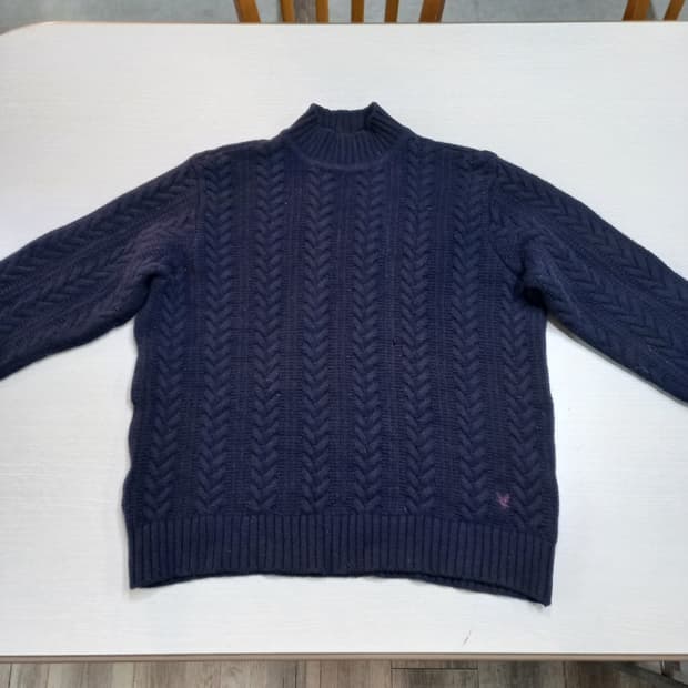 M95-L100 LYLE&SCOTT 울100 반목폴라 스웻셔츠 M--03