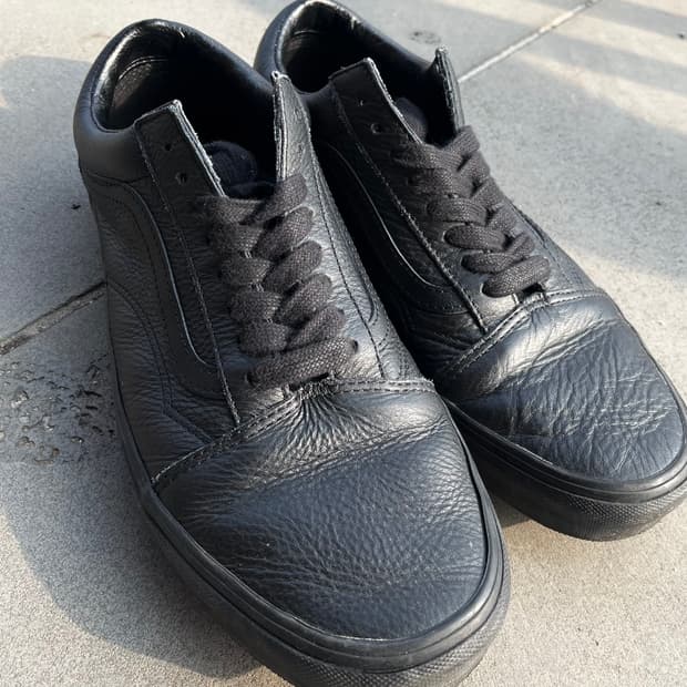 반스 올드스쿨 레더 블랙 280