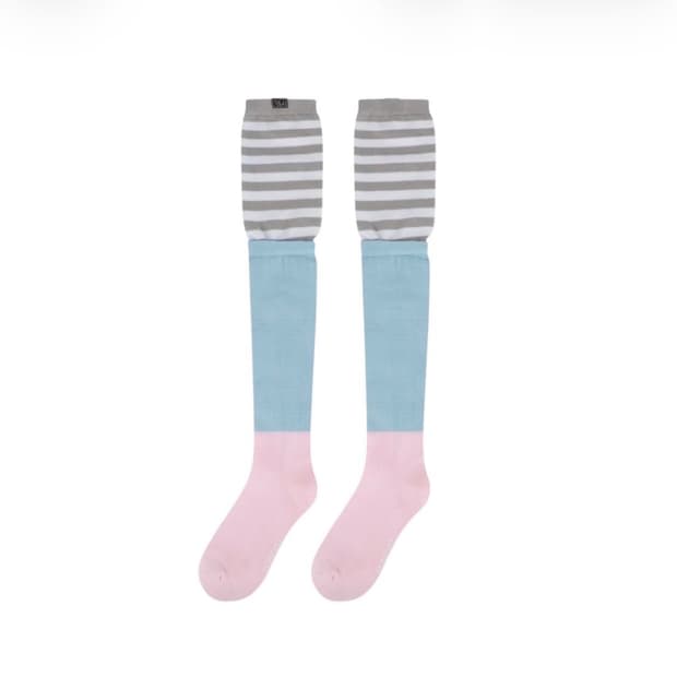 코이세이오 브라이스 핑크 줄무늬 양말