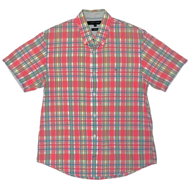 Tommy hilfiger pink check shirt