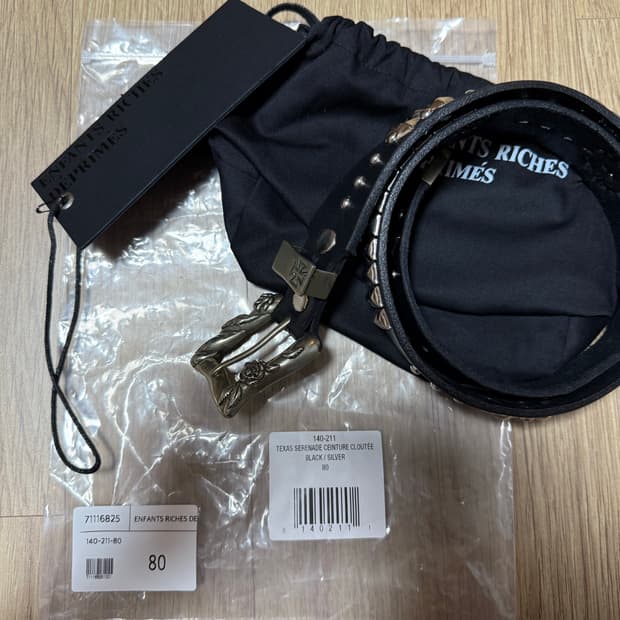 Erd texas surenade studded belt 80 size