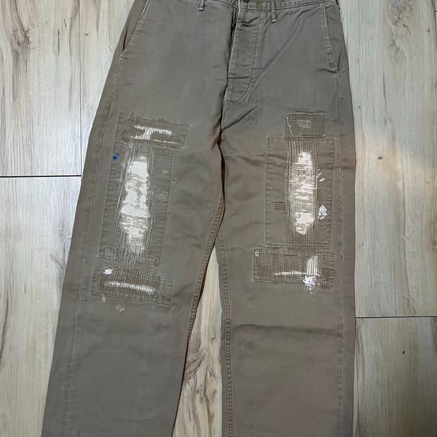 올드 캐피탈 카츠라기 패치워크 팬츠