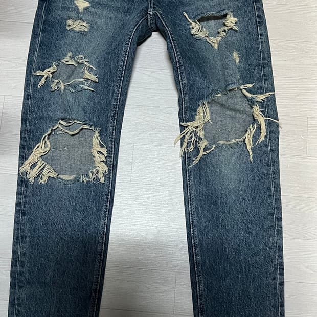 락시크 언노운 옴므 퓨어 데미지 데님 진