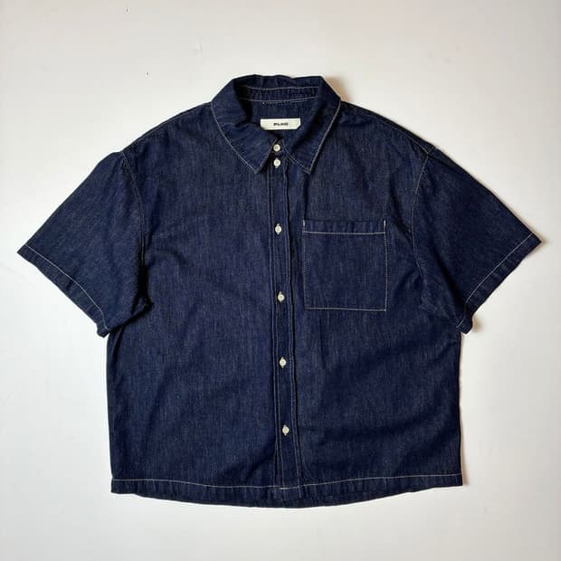 플랙 25SS 숏슬리브 데님 반팔 셔츠 PN9674