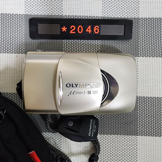 올림푸스 뮤 3 줌 120 필름카메라 리모컨 파우치포함