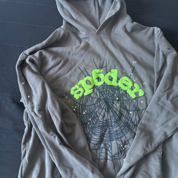 Sp5der 후드 슬레이트 그레이