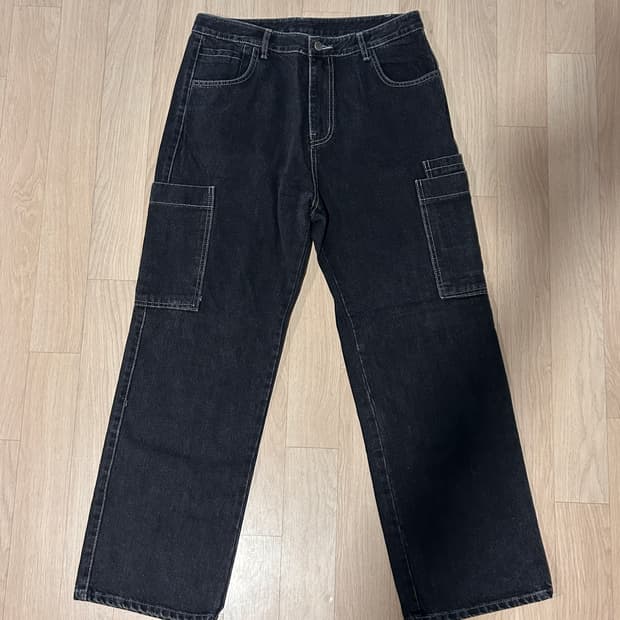 퍼스텝 인텐드 데님팬츠 흑청