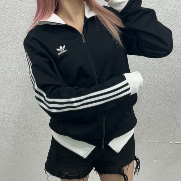 아디다스 베켄바우어 화이트라인 블랙 트랙탑 M