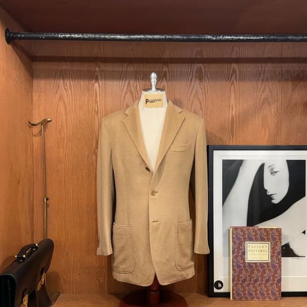 페레가모 카멜 자켓