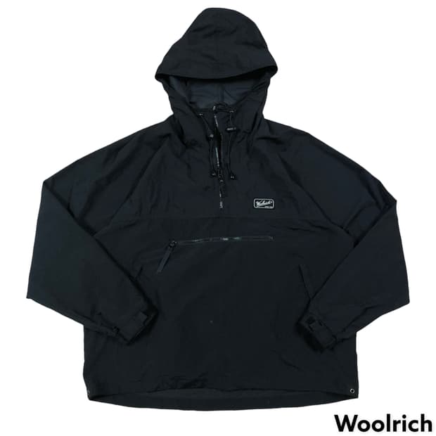 [M~L] 울리치 검정 후드 아노락 바람막이