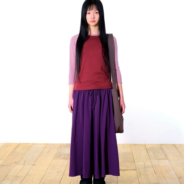 코이세이오 038 BANDING LONG SKIRT PURPLE