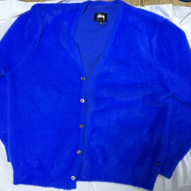 스투시 쉐기독 가디건 블루 (XL)