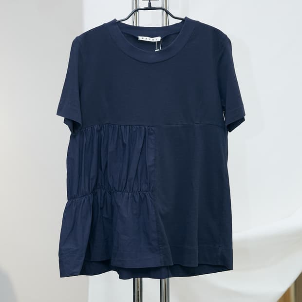 Shirring Docking T-Shirt