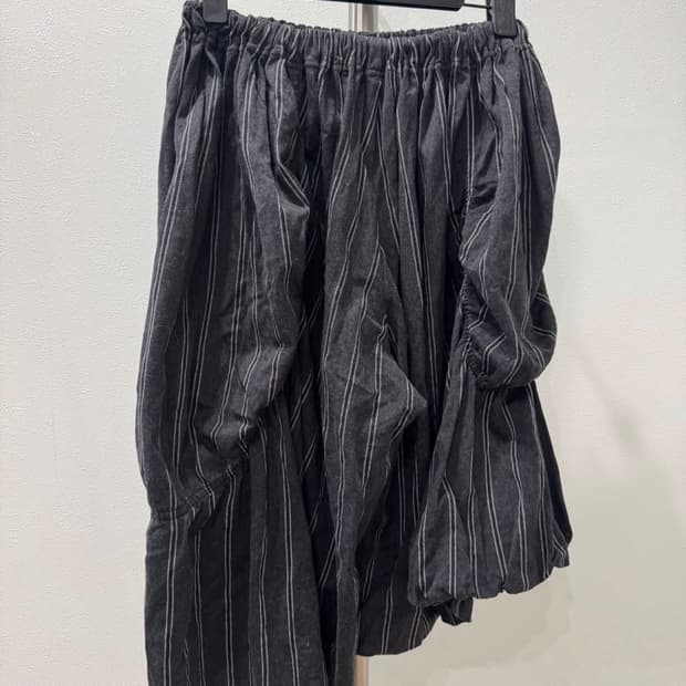 요지야마모토y’s 스트라이프 비대칭 팬츠