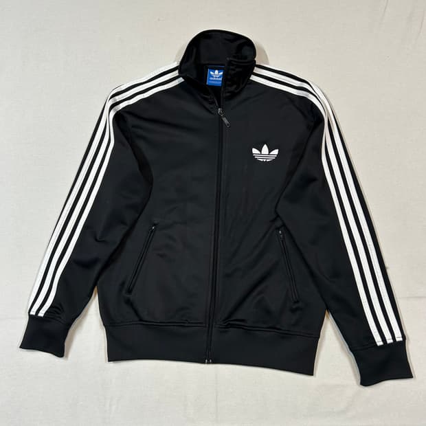 100) 아디다스 파이어버드 삼선 져지 트랙탑 집업 블랙 A88