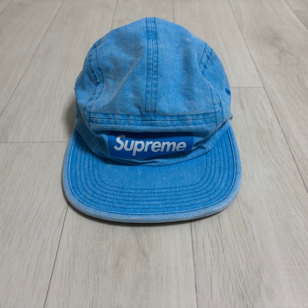 슈프림 워시드 캔버스 캠프 캡 ss17