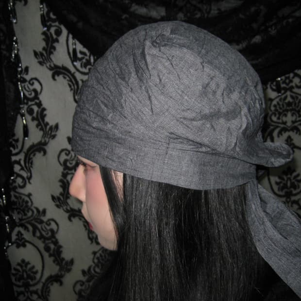 링클 스트랩 뒷밴딩 듀렉 헤어두건