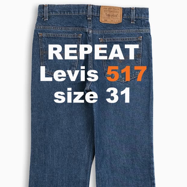 리바이스 517 오렌지탭 90s USA 31 인치 OR5173268