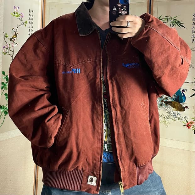 칼하트 Carhartt 코듀로이카라 체리콕 워크자켓