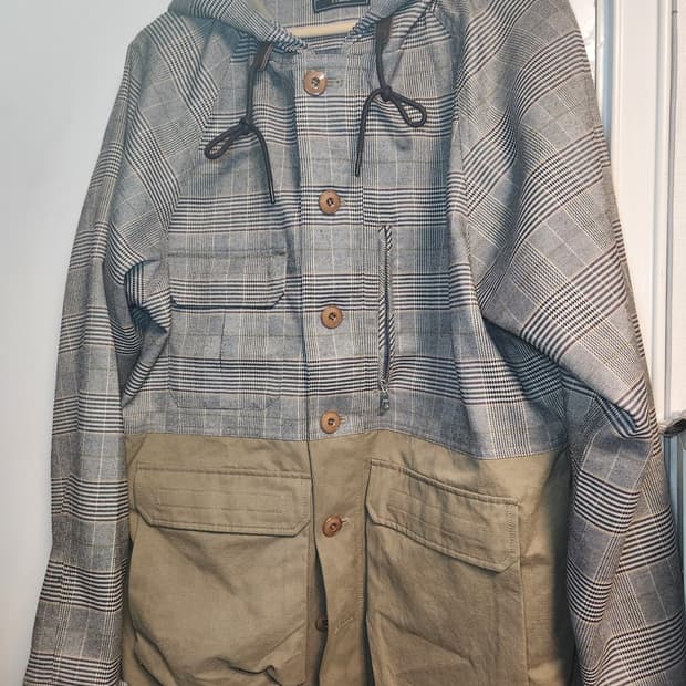 프리즘웍스 유틸리티 마운틴 파카 글렌체크 XL