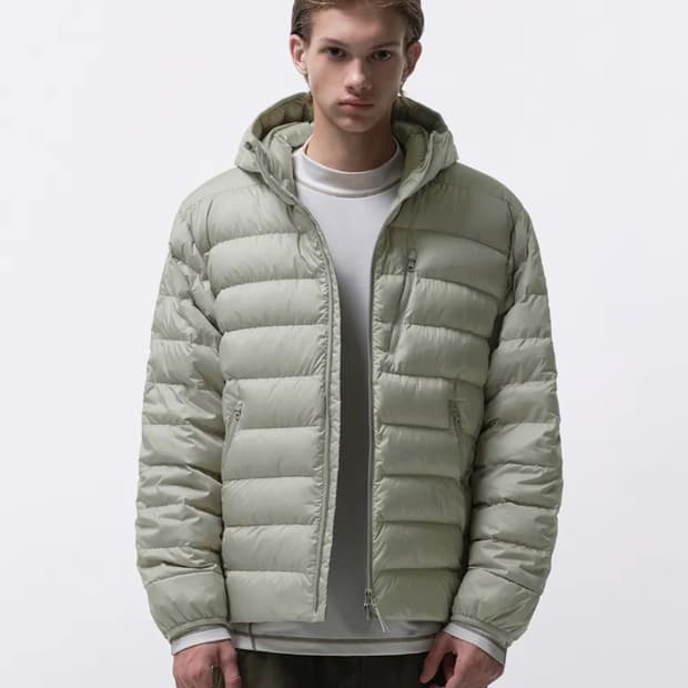 무신사 스탠다드 경량패딩 피스타치오 M