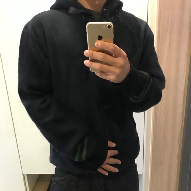 꼼데가르송 옴므 듀스 도킹 후드집업 