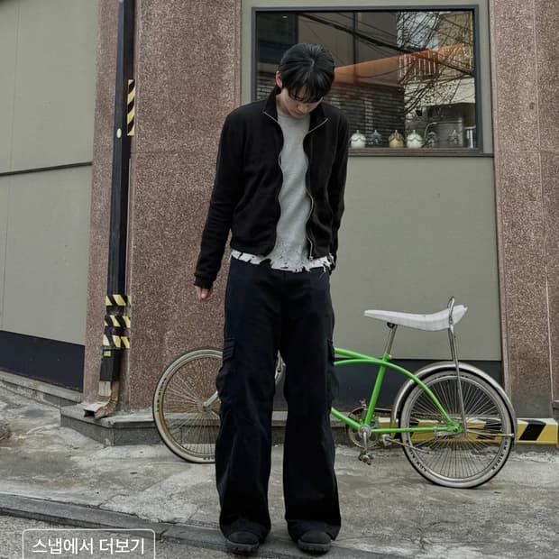 아르반 리파인드 퍼커링 크롭 져지_리파인드 블랙