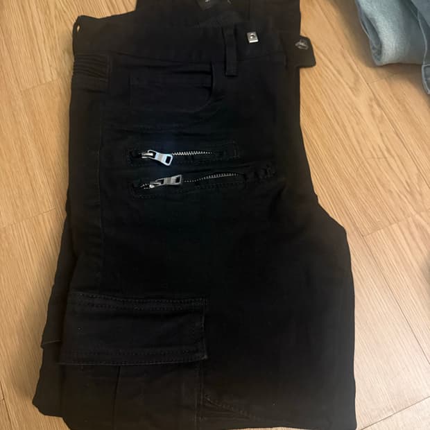 Sharpin denim 바이커진 블랙 M